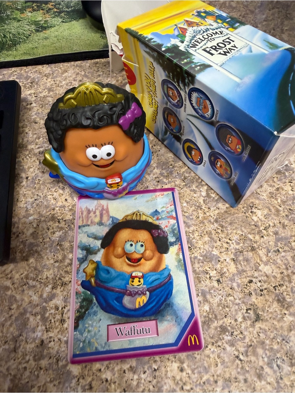 McDonald's Waffutu Toy - Blue, Gold, Purple